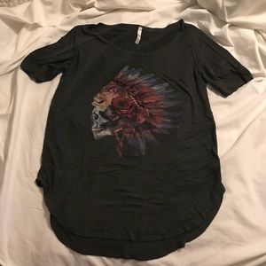 Boutique Sugar Skull Print Top